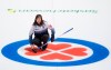 Team Nova Scotia skip, Mary-Anne Arsenault watches her shot during draw 10 against team Ontario at the Scotties Tournament of Hearts in Moose Jaw, Sask., on February 18, 2020. THE CANADIAN PRESS/Jonathan Hayward