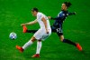 Inter Miami defender Ben Sweat, left, and Montreal Impact attacker Maximiliano Urruti fight for the ball during their MLS soccer match, Saturday, Oct. 17, 2020, at Red Bull Arena in Harrison, NJ. THE CANADIAN PRESS/AP/Eduardo Munoz Alvarez