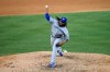Toronto Blue Jays relief pitcher Rafael Dolis delivers during the eighth inning of a baseball game against the Washington Nationals, Monday, July 27, 2020, in Washington.&nbsp;The Toronto Blue Jays exercised the 2021 club option on Dolis's contract and declined the club option for right-hander Chase Anderson. THE CANADIAN PRESS/AP-Nick Wass