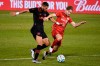 New York Red Bulls' Amro Tarek, left, and Toronto FC's Patrick Mullins fight for control of the ball during the first half of an MLS soccer match, Wednesday, Oct. 14, 2020, in East Hartford, Conn.&nbsp;The New York Red Bulls have their own agenda Sunday on the final day of the MLS regular-season. THE CANADIAN PRESS/AP-Jessica Hill
