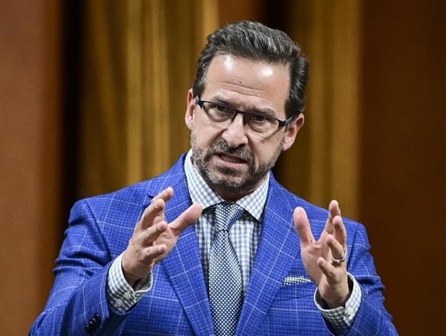 Bloc Québécois Leader Yves-François Blanchet asks a question during question period in the House of Commons on Parliament Hill in Ottawa on Wednesday, Nov. 18, 2020. Blanchet is blasting the prime minister's response to the pandemic, saying Justin Trudeau's pledge that vaccines will start to arrive in the coming months is 'unacceptable.' THE CANADIAN PRESS/Sean Kilpatrick