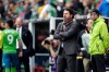 Toronto FC coach Greg Vanney watches late in the second half of the team's MLS Cup soccer match against the Seattle Sounders on Sunday, Nov. 10, 2019, in Seattle. Vanney has stepped down as coach of Toronto FC. THE CANADIAN PRESS/AP Photo-Elaine Thompson