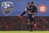 Montreal Impact midfielder Harry Novillo embraces teammate Saphir Taider after Taider's goal during second half MLS action&nbsp;against the Seattle Sounders, in Montreal, Wednesday, June 5, 2019. Nearly 30 years after the Montreal team's debut, their first ever general manager feels sad at the possibility of a name change. THE CANADIAN PRESS/Paul Chiasson