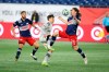 New England Revolution midfielder Thomas McNamara (26) fouls Montreal Impact forward Bojan Krkic (9) during first half MLS soccer action in Foxborough, Mass., Friday, Nov. 20, 2020. The club has announced its 25-man roster for next week's CONCACAF Champions League game in Orlando, and Krkic and defender Jorge Corrales were both absent from the list. THE CANADIAN PRESS/AP-Stew Milne
