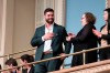 Kansas City Chiefs' Laurent Duvernay-Tardif touches his heart as members of the National Assembly applaud him for his Super Bowl victory at the legislature in Quebec City, Tuesday, Feb. 18, 2020. THE CANADIAN PRESS/Jacques Boissinot