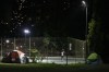 A man plays tennis next to an homeless encampment in Toronto, Wednesday, Sept. 23, 2020. A government-commissioned report says the effect of COVID-19 on the number of homeless people in Canada won't be felt for three to five years, giving policy-makers a chance to prevent such an outcome. THE CANADIAN PRESS/Chris Young