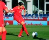 Canada's Christine Sinclair scores against St. Kitts and Nevis during a CONCACAF women's Olympic qualifying soccer match Wednesday, Jan. 29, 2020, in Edinburg, Texas. Sinclair's record-breaking strike at the CONCACAF Women's Olympic Qualifying Championship in January has been named the 2020 Canada Soccer Moment of the Year. THE CANADIAN PRESS/AP-Joel Martinez
