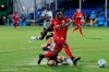 Toronto FC forward Ayo Akinola, front, scores his second goal of the game during first half MLS soccer action against the Montreal Impact, in Kissimmee, Fla., Thursday, July 16, 2020. Toronto FC striker Ayo Akinola will get a chance to see how the other half lives next month at a Canadian national team camp. THE CANADIAN PRESS/AP-John Raoux