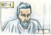 Fashion mogul Peter Nygard is shown during a bail hearing in Winnipeg on Wednesday, Jan. 6, 2021, in this courtroom sketch. Nygard, who faces charges in the United States of using his influence to lure women and girls for sex, will remain in jail after his bail hearing was adjourned. THE CANADIAN PRESS/La Liberte Manitoba, Tadens Mpwene - POOL
