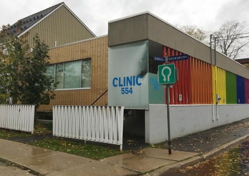 Clinic 554 in Fredericton, N.B., is shown on Thursday, Oct. 17, 2019. A national civil Liberties group has launched legal action against the province of New Brunswick in an effort to increase abortion access in the province. THE CANADIAN PRESS/Kevin Bissett