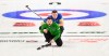 Team Saskatchewan skip Matt Dunstone calls sweep as Team Alberta second Brad Thiessen looks on during a playoff at the Brier in Kingston, Ont., on Saturday, March 7, 2020. The Tim Hortons Brier will be held at the Enmax Centre in Lethbridge, Alta., in 2022. THE CANADIAN PRESS/Sean Kilpatrick
