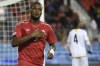 Canada's Cyle Larin celebrates scoring against Dominica during second half Concacaf Nations League qualifier soccer action in Toronto on October 16, 2018. THE CANADIAN PRESS/Nathan Denette