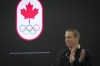 David Shoemaker, chief executive officer of the Canadian Olympic Committee, speaks during the Olympic Partnership kick off event at the Sobey's office in Mississauga, Ont. on Monday, October 7, 2019. Shoemaker says the IOC remains committed to staging the Summer Games in Tokyo this summer.THE CANADIAN PRESS/ Tijana Martin