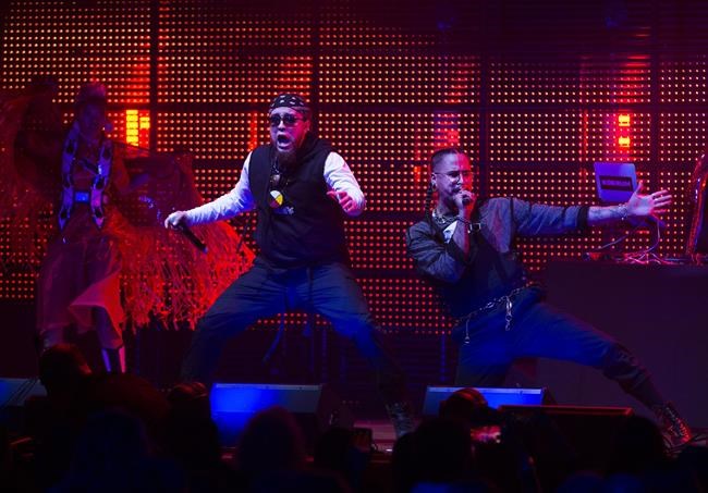 Snotty Nose Rez Kids perform during the 2019 Polaris Music Prize in Toronto on Monday, Sept. 16, 2019. THE CANADIAN PRESS/Nathan Denette