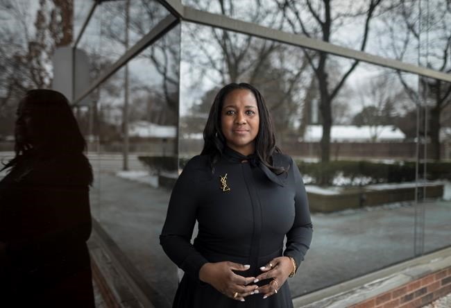 Nadine Spencer, the president of Black Business and Professional Association, poses for a photograph in Toronto on Friday, January 29, 2021. THE CANADIAN PRESS/ Tijana Martin