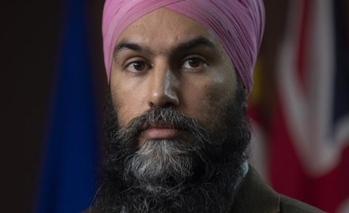 NDP Leader Jagmeet Singh is seen during a news conference on Parliament Hill in Ottawa, Wednesday February 3, 2021. THE CANADIAN PRESS/Adrian Wyld