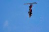 Canada's Emile Nadeau competes in the World Cup men's freestyle aerials skiing event, Saturday, Feb. 6, 2021, in Deer Valley, Utah. (AP Photo/Rick Bowmer)