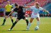 Portland Thorns FC forward Christine Sinclair (12) battles with Chicago Red Stars midfielder Danielle Colaprico (24) during the first half of an NWSL Challenge Cup soccer match at Zions Bank Stadium on Wednesday, July 1, 2020, in Herriman, Utah.&nbsp; THE CANADIAN PRESS/AP-Rick Bowmer