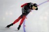 Canada's Isabelle Weidemann competes during the women's 3,000 meters race of the World Cup Speedskating at the Thialf ice arena in Heerenveen, northern Netherlands, Sunday, Jan. 31, 2021. THE CANADIAN PRESS/AP-Peter Dejong