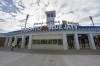 Construction workers walk past the main entrance to the TD Ballpark, the Florida home of Toronto Blue Jays, as they get the stadium ready in Dunedin, Fla., Sunday, Feb. 16, 2020. The Toronto Blue Jays will begin the 2021 season playing home games in Dunedin, Fla., because of border restrictions as a result of the COVID-19 pandemic.THE CANADIAN PRESS/Steve Nesius