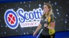 Team Wild Card 1 skip Chelsea Carey warms up before her draw against Team Prince Edward Island at the Scotties Tournament of Hearts in Calgary, Alta., Tuesday, Feb. 23, 2021.THE CANADIAN PRESS/Jeff McIntosh