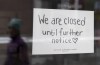 A sign on a shop window indicates the store is closed in Ottawa, Monday March 23, 2020. A new report says Canada’s small businesses now collectively owe more than $135 billion as they struggle to survive the pandemic, a staggering amount experts say could hurt the country's economic recovery.THE CANADIAN PRESS/Adrian Wyld