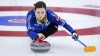 Team Alberta skip Laura Walker makes a shot against Team Saskatchewan at the Scotties Tournament of Hearts in Calgary, Alta., on February 27, 2021.THE CANADIAN PRESS/Jeff McIntosh