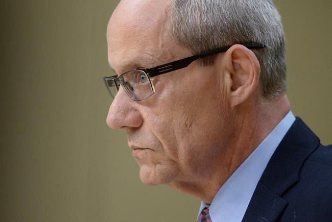 Canadian Forces ombudsman Gary Walbourne appears at a Senate veterans affairs committee in Ottawa on Wednesday, May 4, 2016. Former military ombudsman Gary Walbourne is set to testify today as a parliamentary committee continues digging into how the Liberal government handled allegations of misconduct against former defence chief Gen. Jonathan Vance. THE CANADIAN PRESS/Sean Kilpatrick
