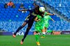 Lyon's Kadeisha Buchanan vies for the ball with Wolfsburg's Ewa Pajor, right, during the Women's Champions League final soccer match between Wolfsburg and Lyon at the Anoeta stadium in San Sebastian, Spain, Sunday, Aug. 30, 2020. THE CANADIAN PRESS/AP-Alvaro Barrientos, nbsp;Pool