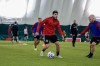 Alejandro Pozuelo dribbles the ball during a training session in Toronto in a Wednesday, Feb. 17, 2021, handout photo. Toronto FC has resumed full training after an outbreak of COVID-19 that sent players and staff home to self-isolate. THE CANADIAN PRESS/HO-Toronto FC, *MANDATORY CREDIT*