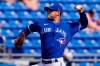 Toronto Blue Jays' Steven Matz delivers a pitch during first inning spring baseball action against the Philadelphia Phillies, in Dunedin, Fla.,&nbsp;Tuesday, March 2, 2021. Matz allowed one earned run over five innings as the Toronto Blue Jays defeated the Philadelphia Phillies 3-1 in pre-season baseball action Saturday afternoon. THE CANADIAN PRESS/AP-Frank Franklin II