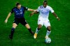 Orlando City defender Kamal Miller, right, and Montreal Impact midfielder Samuel Piette battle for the ball during their MLS soccer match&nbsp;in Harrison, N.J., on November 1, 2020.&nbsp;THE CANADIAN PRESS/AP, Eduardo Munoz Alvarez