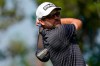 Corey Conners, of Canada, watches his tee shot on the 16th hole during the final round of The Players Championship golf tournament on March 14, 2021, in Ponte Vedra Beach, Fla. THE CANADIAN PRESS/AP, John Raoux