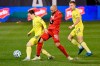 Toronto FC's Nick DeLeon, center, challenges Nashville SC's Alex Muyl, left, as Nashville's Alistair Johnston watches during the first half of an MLS soccer playoff match on November 24, 2020, in East Hartford, Conn. THE CANADIAN PRESS/AP, Jessica Hill