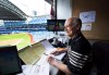 Toronto Blue Jays broadcaster Jerry Howarth overlooks the field from his broadcast booth prior to an American League baseball game in Toronto, June 17, 2017. The Toronto Blue Jays will be the lone team in Major League Baseball without a dedicated radio broadcast crew when the 2021 season begins next week, a decision that has been met with criticism from some corners. THE CANADIAN PRESS/Nathan Denette