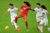Canada midfielder Jordyn Listro (21) competes for a ball against Argentina midfielders Clarisa Huber (8), Lorena Benitez (16) and Vanesa Santana (5) during the first half of a SheBelieves Cup women's soccer match, Sunday, Feb. 21, 2021, in Orlando, Fla. THE CANADIAN PRESS/AP/Phelan M. Ebenhack