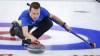 Team Alberta skip Brendan Bottcher makes a shot as he plays Team Wild Card Two during the final at the Brier curling final in Calgary, Alta., Sunday, March 14, 2021. THE CANADIAN PRESS/Jeff McIntosh