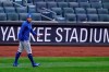 Toronto Blue Jays center fielder George Springer (4) walks on the field during a team workout, Wednesday, March 31, 2021, at Yankee Stadium in New York. The Blue Jays face the New York Yankees on opening day Thursday in New York. THE CANADIAN PRESS/AP/Kathy Willens