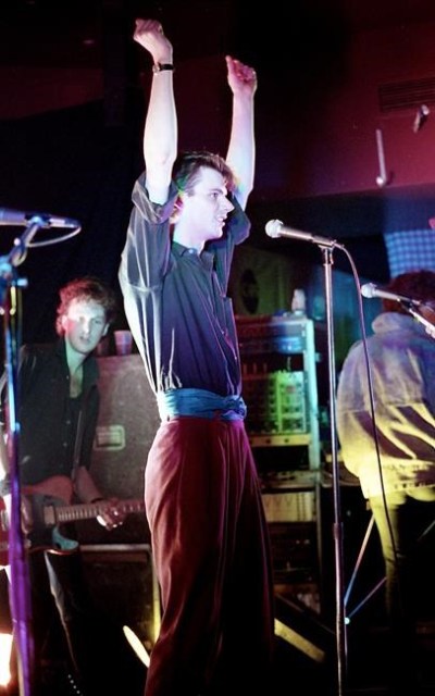 Paul Humphrey of the band Blue Peter is shown on stage in this undated handout photo. Paul Humphrey, the frontman of 1980s Toronto new wave band Blue Peter, died on Sunday at 61. THE CANADIAN PRESS/HO, Taza McDoom *MANDATORY CREDIT*