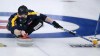 Sweden skip Niklas Edin makes a shot against Scotland in the Men's World Curling Championship gold medal final in Calgary, Alta., Sunday, April 11, 2021. Curling's Humpty's Champions Cup in Calgary has been pushed back a day due to the delayed finish of the men's world championship. THE CANADIAN PRESS/Jeff McIntosh