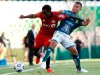 Richie Laryea of Toronto FC, left, and Jean Meneses of Mexico's Leon battle for the ball during a CONCACAF Champions League soccer match in Leon, Mexico, in Leon, Wednesday, April 7, 2021. Toronto FC hosts Club Leon in the second leg of their Scotiabank CONCACAF Champions League round-of-16 tie holding a valuable away goal after a 1-1 draw last week in Mexico. THE CANADIAN PRESS/AP/Mario Armas