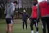 Vancouver Whitecaps head coach Marc Dos Santos directs players during the MLS soccer team's training camp in Vancouver, on Tuesday, March 30, 2021.Heading into a new season, Dos Santos is frustrated. Just days before the Whitecaps are set to kick off their Major League Soccer campaign, he has yet to hold a training session with his full squad. THE CANADIAN PRESS/Darryl Dyck