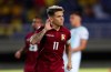 Venezuela's Yeferson Soteldo celebrates after scoring his side's first goal during South America Olympic qualifying U23 soccer action&nbsp;against Argentina, in Pereira, Colombia, Thursday, Jan. 30, 2020. Toronto FC has signed Soteldo as its third designated player, according to a source. THE CANADIAN PRESS/AP-Fernando Vergara