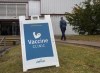 A man heads to receive a COVID-19 vaccination at a clinic in Halifax on Friday, April 16, 2021. THE CANADIAN PRESS/Andrew Vaughan
