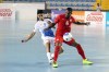 Jean Carlo Salas of Costa Rica vies for the ball with Canada's Ian Bennett (right) during a CONCACAF Futsal Championship in Guatemala City, Guatemala, Wednesday, May 5, 2021. THE CANADIAN PRESS/HO-CONCACAF-Norvin Mendoza MANDATORY CREDIT