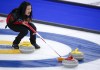 Canada skip Kerri Einarson directs her teammates against Sweden in a qualification game at the Women's World Curling Championship in Calgary, Alta., Saturday, May 8, 2021. THE CANADIAN PRESS/Jeff McIntosh