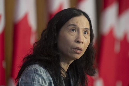 Chief Public Health Officer Theresa Tam speaks during a technical briefing on the COVID pandemic in Canada, in Ottawa on Friday, Jan. 15, 2021. Canada's chief public health officer is reminding Canadians even those who are fully vaccinated are not immune from transmitting the COVID-19. THE CANADIAN PRESS/Adrian Wyld