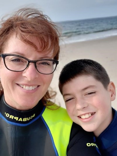 Heather Costley and her son Koen are shown in this handout image at Queensland Beach, Nova Scotia. Costley was thrilled to hear that 12-year-old Koen would soon be eligible for a COVID-19 vaccine, giving the Nova Scotia mother hope that a return to normalcy isn't as far off as she initially believed. THE CANADIAN PRESS/HO-Heather Costley*MANDATORY CREDIT*