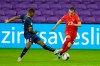 Canada forward Liam Millar (23) moves the ball past Bermuda defender Eusebio Blankendal (2) during the second half of a World Cup 2022 Group B qualifying soccer match Thursday, March 25, 2021, in Orlando, Fla. THE CANADIAN PRESS/AP-John Raoux