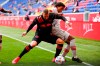 New York Red Bulls midfielder Daniel Royer, left, fights for the ball against Toronto FC midfielder Jahkeele Marshall-Rutty during an MLS soccer match, Saturday, May 8, 2021, at Red Bull Arena in Harrison, NJ. &nbsp;It's early in the MLS season but Columbus Crew SC and Toronto FC have just one win between them. nbsp;THE CANADIAN PRESS/AP/Eduardo Munoz Alvarez